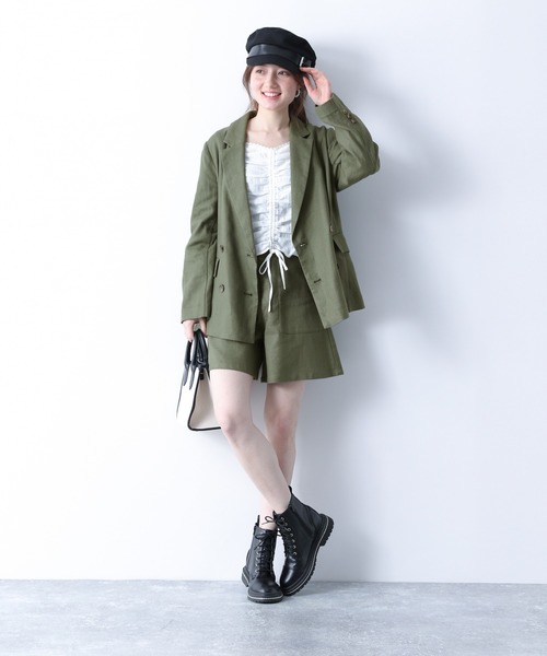 Heather（ヘザー）の「アサコンバミューダショートパンツ　874293（その他パンツ・レディース・ブラウン/ライトベージュ/グリーン系その他・FREE）」の16枚目の写真