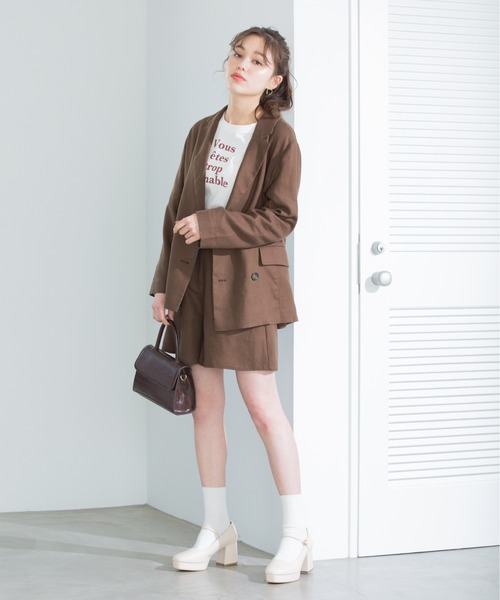 Heather（ヘザー）の「アサコンバミューダショートパンツ　874293（その他パンツ・レディース・ブラウン/ライトベージュ/グリーン系その他・FREE）」の22枚目の写真