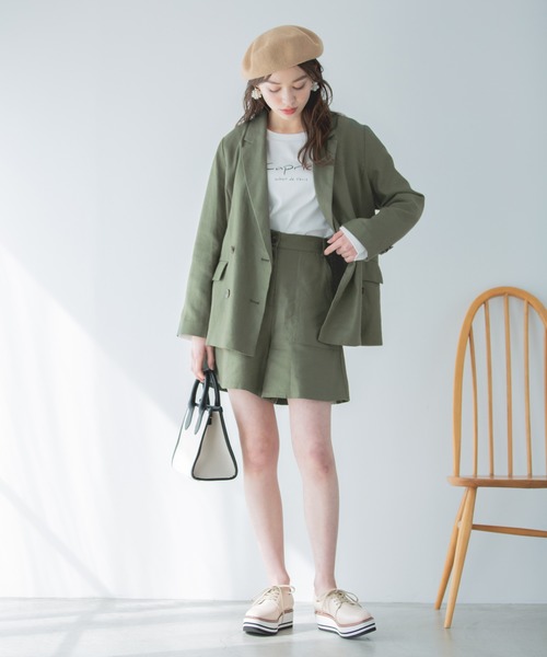 Heather（ヘザー）の「アサコンバミューダショートパンツ　874293（その他パンツ・レディース・ブラウン/ライトベージュ/グリーン系その他・FREE）」の19枚目の写真