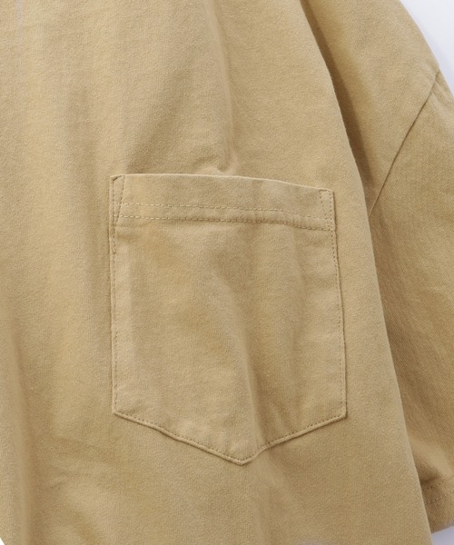 MONO-MART（モノマート）の「レイヤード オーバーサイズ 半袖Tシャツ タンクトップ(アンサンブル) 半袖カットソー+ワッフルタンクトップ 2枚セット（タンクトップ・メンズ・ホワイト/ブラック/ブラウン/ベージュ/オリーブ/チャコール・S/M/L）」の15枚目の写真