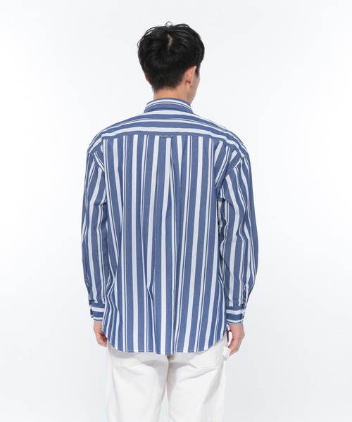 LAKOLE（ラコレ）の「BIGポケットシャツ / LAKOLE（シャツ/ブラウス・メンズ・サックスブルー/ホワイト/ベージュ/ライトベージュ/ブルー・MEDIUM/LARGE）」の14枚目の写真