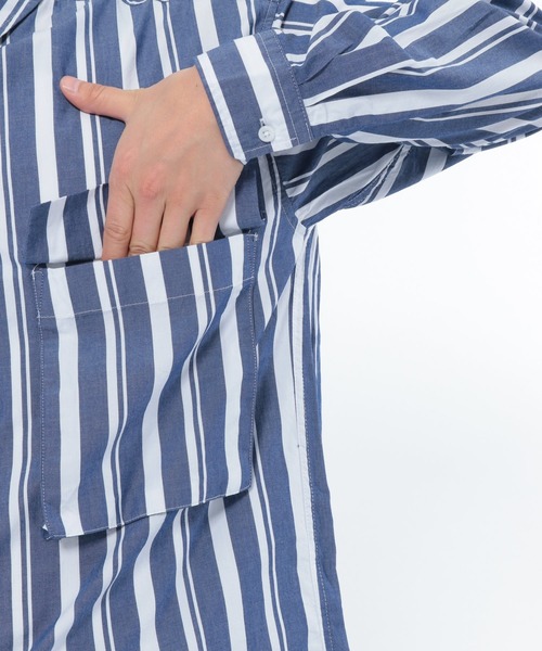 LAKOLE（ラコレ）の「BIGポケットシャツ / LAKOLE（シャツ/ブラウス・メンズ・サックスブルー/ホワイト/ベージュ/ライトベージュ/ブルー・MEDIUM/LARGE）」の18枚目の写真