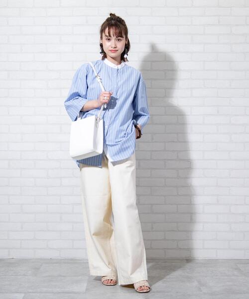 coen(コーエン)の「ベイカーワイドパンツ(その他パンツ・レディース・カーキ/ナチュラル/ブラウン・LARGE/SMALL/MEDIUM)」の7枚目の写真