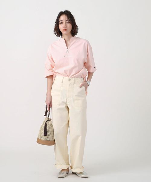 coen(コーエン)の「ベイカーワイドパンツ(その他パンツ・レディース・カーキ/ナチュラル/ブラウン・LARGE/SMALL/MEDIUM)」の15枚目の写真