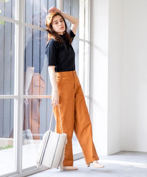 coen(コーエン)の「ベイカーワイドパンツ(その他パンツ・レディース・カーキ/ナチュラル/ブラウン・LARGE/SMALL/MEDIUM)」の10枚目の写真