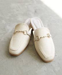 Aunt Marie's | AUNT MARIE'S ビット付ラフィアミュール(サンダル)