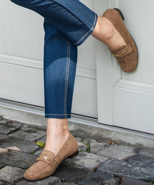 RANAN（ラナン）の「ビット付シンプルローファー（ローファー・レディース・ベージュ系その他/ブラック/レッド/グレー/パイソン・L/S/M/LL）」の4枚目の写真