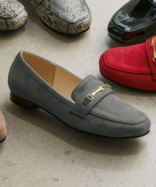 RANAN（ラナン）の「ビット付シンプルローファー（ローファー・レディース・ベージュ系その他/ブラック/レッド/グレー/パイソン・L/S/M/LL）」の3枚目の写真