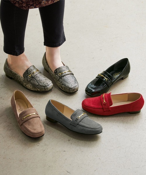 RANAN（ラナン）の「ビット付シンプルローファー（ローファー・レディース・ベージュ系その他/ブラック/レッド/グレー/パイソン・L/S/M/LL）」の8枚目の写真