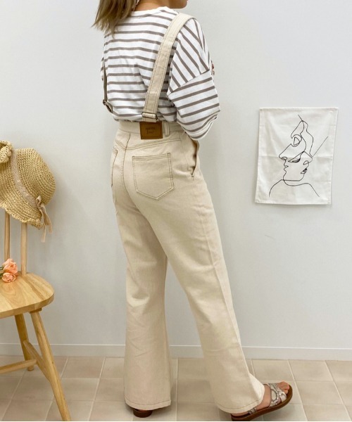 apres jour（アプレジュール）の「デニムサロペット【ZOZOTOWN限定アイテム】（サロペット/オーバーオール・レディース・ブラック/オフホワイト/ダークインディゴブルー・SMALL/MEDIUM）」の8枚目の写真