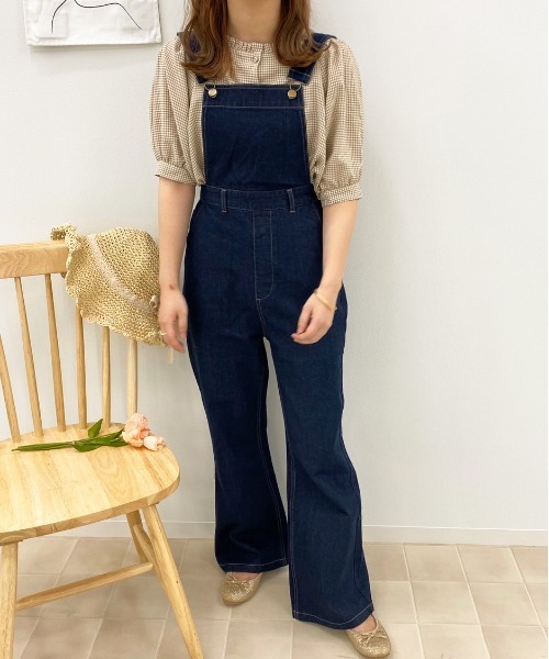 apres jour（アプレジュール）の「デニムサロペット【ZOZOTOWN限定アイテム】（サロペット/オーバーオール・レディース・ブラック/オフホワイト/ダークインディゴブルー・SMALL/MEDIUM）」の14枚目の写真