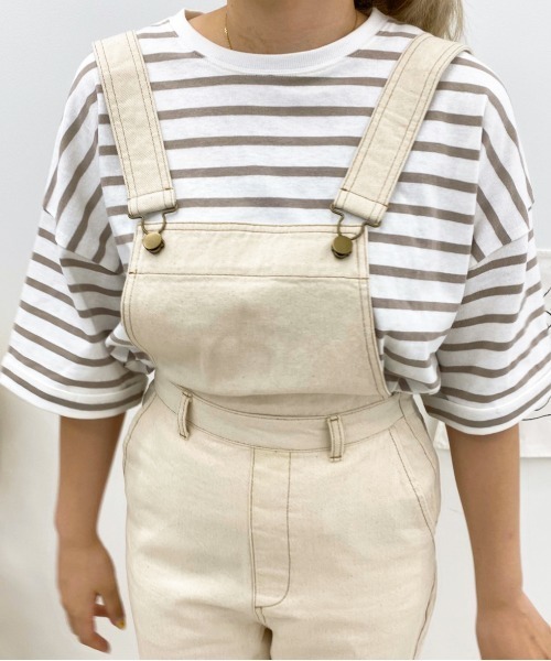 apres jour（アプレジュール）の「デニムサロペット【ZOZOTOWN限定アイテム】（サロペット/オーバーオール・レディース・ブラック/オフホワイト/ダークインディゴブルー・SMALL/MEDIUM）」の18枚目の写真