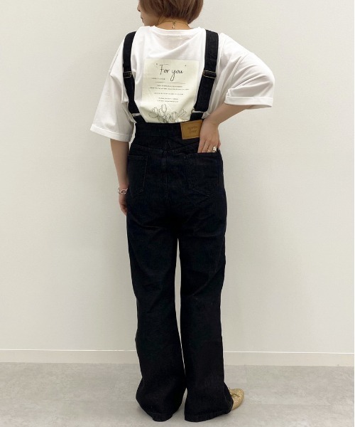 apres jour（アプレジュール）の「デニムサロペット【ZOZOTOWN限定アイテム】（サロペット/オーバーオール・レディース・ブラック/オフホワイト/ダークインディゴブルー・SMALL/MEDIUM）」の22枚目の写真