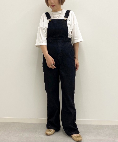 apres jour（アプレジュール）の「デニムサロペット【ZOZOTOWN限定アイテム】（サロペット/オーバーオール・レディース・ブラック/オフホワイト/ダークインディゴブルー・SMALL/MEDIUM）」の20枚目の写真