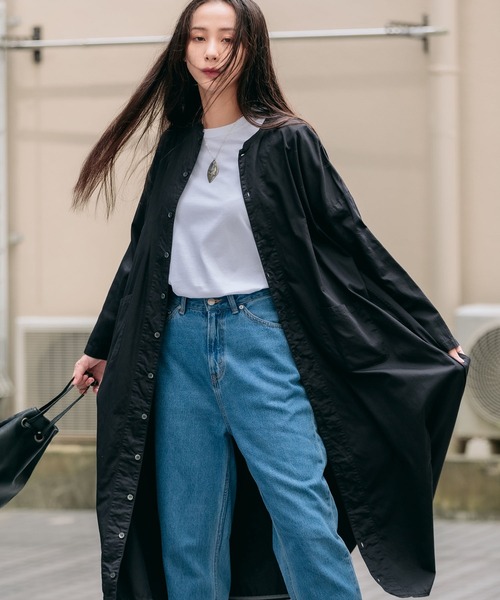 美品✨ハーベスティ HARVESTY コーマブロードシャツローブワンピース 綿 HARVESTY シャツワンピース HARVESTY/ハーヴェスティー COMB