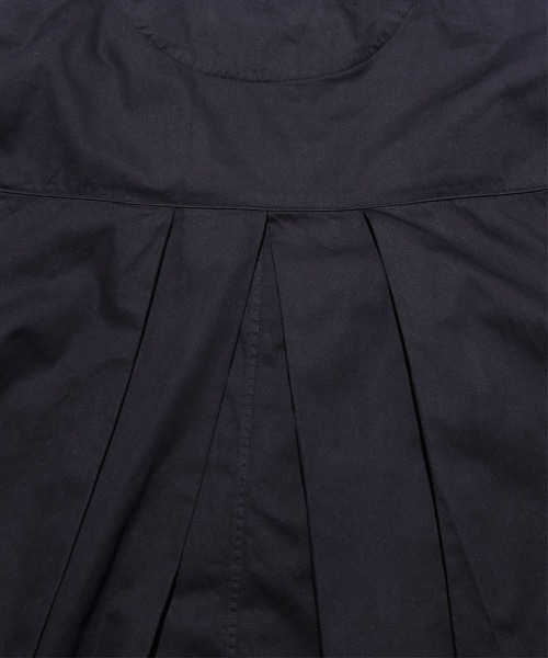 HARVESTY（ハーベスティ）の「HARVESTY/ハーベスティ アトリエローブ サテン コットン シャツワンピース ノーカラー オーバーサイズ（シャツワンピース・レディース・ブラック/グレー/ピンク・2/1）」の15枚目の写真