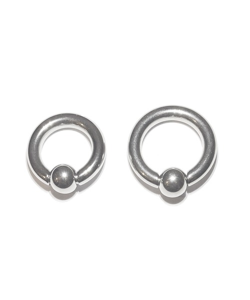 MORPH(モルフ)の「MORPH モルフ CBR ボディーピアス 6ゲージ 14mm~16mm(ピアス(片耳用)・メンズ・シルバー・14/16)」の2枚目の写真