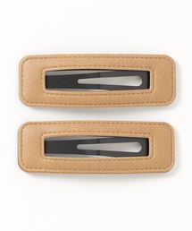 WEGO | WEGO/【2点セット】フェイクレザーヘアピン(ヘアピン)