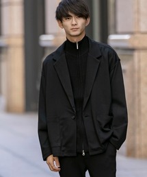 Beno | 【 セットアップ 対応 】TCポンチジャージ / ワイドシルエット リラクシング カット テーラードジャケット(テーラードジャケット)