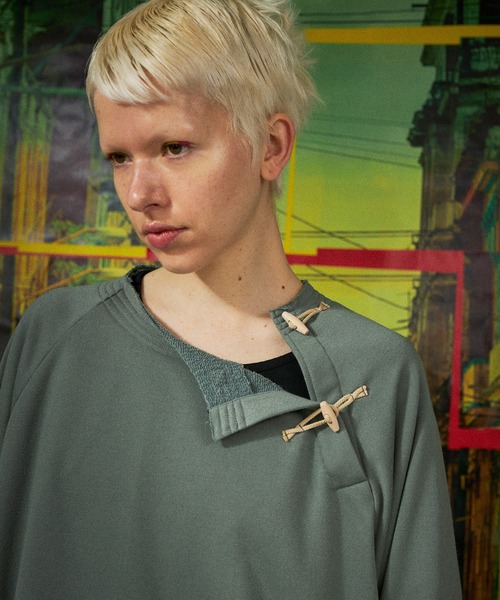 And A（アンドエー）の「AlexanderLeeChang アレキサンダーリーチャン / ASYM HENLY SWEAT アシメトリー ヘンリーネック スウェット / AC012105（スウェット・メンズ・ネイビー/グレー/ピンク・2/3）」の9枚目の写真