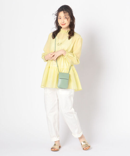 NOLLEY’S(ノーリーズ)の「カールマイヤーティアードブラウス(シャツ/ブラウス・レディース・オフホワイト/ブラック/イエロー・38)」の15枚目の写真