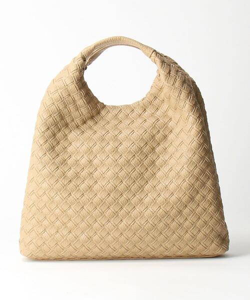 BEAUTY&YOUTH UNITED ARROWS（ビューティーアンドユースユナイテッドアローズ）の「BY フェイクレザーソフトメッシュハンドバッグ -2WAY-（ハンドバッグ・レディース・ベージュ/オフホワイト・FREE）」の3枚目の写真