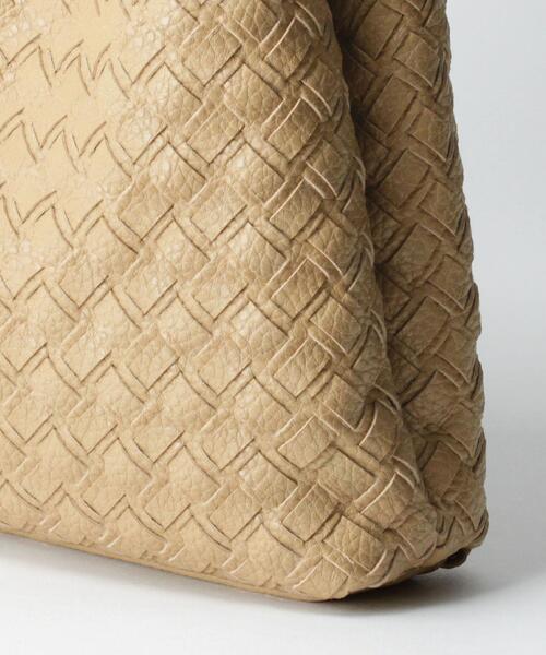 BEAUTY&YOUTH UNITED ARROWS（ビューティーアンドユースユナイテッドアローズ）の「BY フェイクレザーソフトメッシュハンドバッグ -2WAY-（ハンドバッグ・レディース・ベージュ/オフホワイト・FREE）」の9枚目の写真