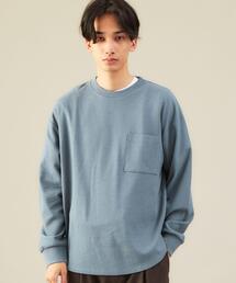 green label relaxing | SC ヘンプ CO クレープ クルーネック 長袖 カットソー(Tシャツ/カットソー)
