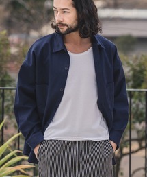 ms4611-Military Super Big Shirts シャツ