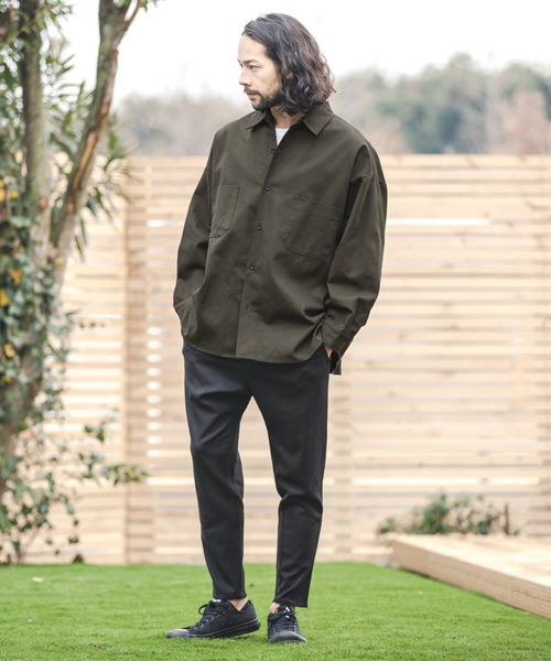 CAMBIO(カンビオ)の「ms4611-Military Super Big Shirts シャツ(シャツ/ブラウス・メンズ・ベージュ/オリーブ/ネイビー・L/M)」の14枚目の写真