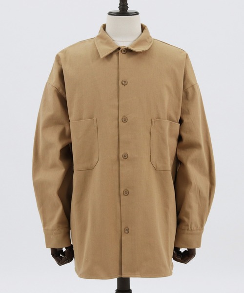 CAMBIO(カンビオ)の「ms4611-Military Super Big Shirts シャツ(シャツ/ブラウス・メンズ・ベージュ/オリーブ/ネイビー・L/M)」の15枚目の写真