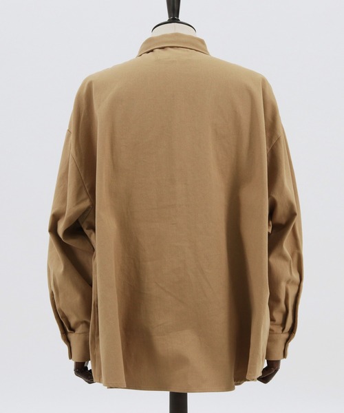 CAMBIO(カンビオ)の「ms4611-Military Super Big Shirts シャツ(シャツ/ブラウス・メンズ・ベージュ/オリーブ/ネイビー・L/M)」の16枚目の写真