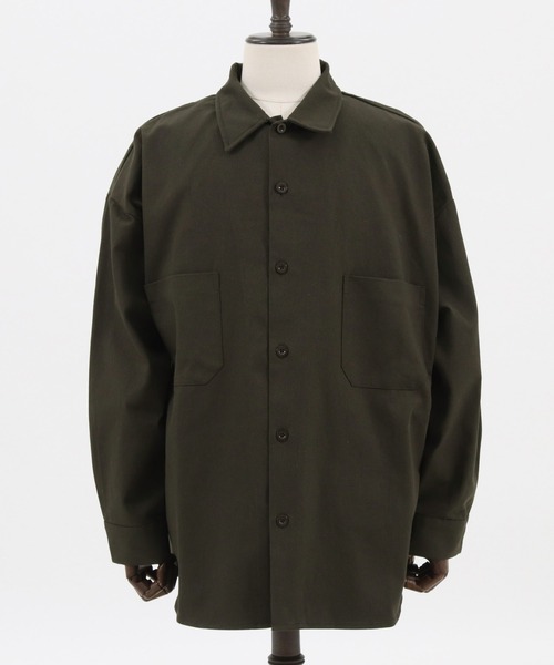 CAMBIO(カンビオ)の「ms4611-Military Super Big Shirts シャツ(シャツ/ブラウス・メンズ・ベージュ/オリーブ/ネイビー・L/M)」の17枚目の写真