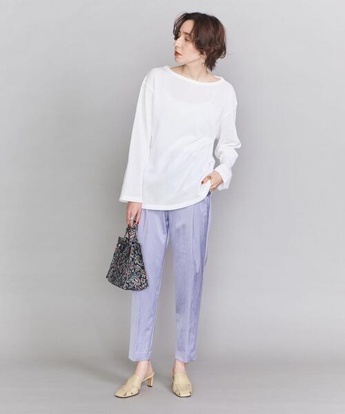 BEAUTY&YOUTH UNITED ARROWS（ビューティーアンドユースユナイテッドアローズ）の「BY コットンメッシュボートネックカットソー（Tシャツ/カットソー・レディース・ホワイト/ブラック/クリーム・FREE）」の17枚目の写真