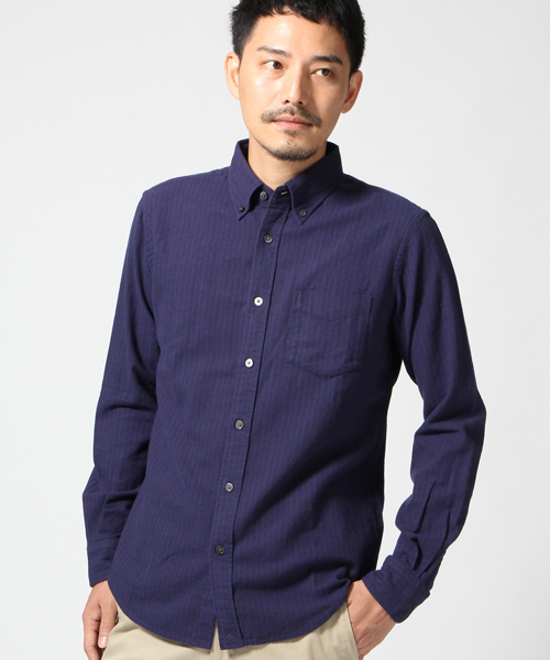 GLOBAL WORK（グローバルワーク）の「ネルシャツ/549143（シャツ/ブラウス・メンズ・レッド/グリーン/ブラック/ネイビー/ブルー/グリーン系その他/グレー/レッド系その他/イエロー・X-LARGE/MEDIUM/SMALL/LARGE）」の5枚目の写真