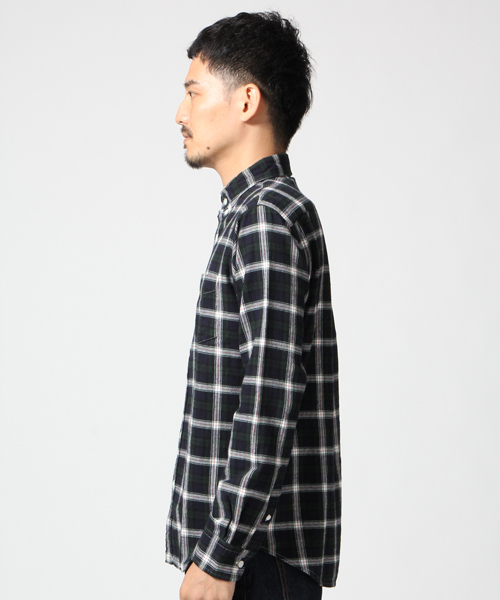 GLOBAL WORK（グローバルワーク）の「ネルシャツ/549143（シャツ/ブラウス・メンズ・レッド/グリーン/ブラック/ネイビー/ブルー/グリーン系その他/グレー/レッド系その他/イエロー・X-LARGE/MEDIUM/SMALL/LARGE）」の10枚目の写真