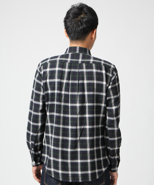 GLOBAL WORK（グローバルワーク）の「ネルシャツ/549143（シャツ/ブラウス・メンズ・レッド/グリーン/ブラック/ネイビー/ブルー/グリーン系その他/グレー/レッド系その他/イエロー・X-LARGE/MEDIUM/SMALL/LARGE）」の11枚目の写真