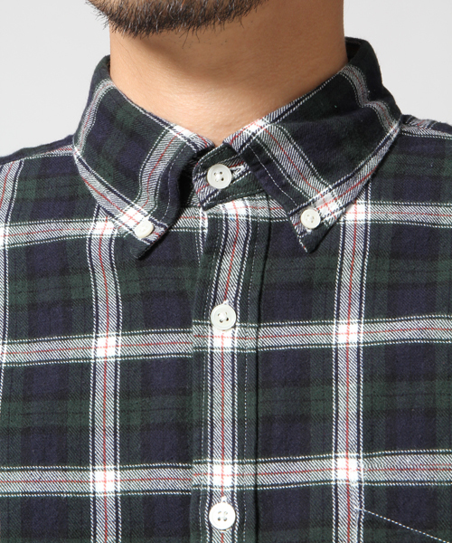 GLOBAL WORK（グローバルワーク）の「ネルシャツ/549143（シャツ/ブラウス・メンズ・レッド/グリーン/ブラック/ネイビー/ブルー/グリーン系その他/グレー/レッド系その他/イエロー・X-LARGE/MEDIUM/SMALL/LARGE）」の12枚目の写真