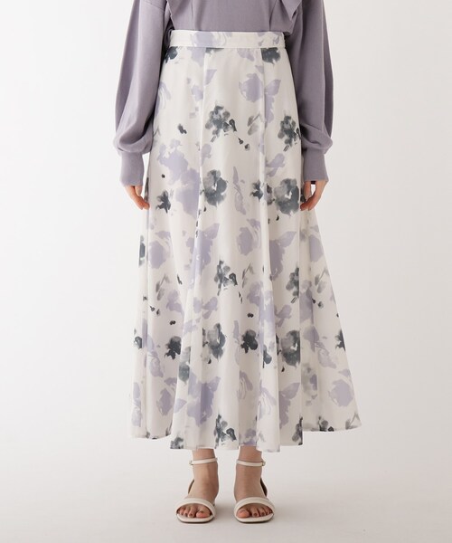 AG by aquagirl（エージーバイアクアガール）の「◆ニュアンス柄マキシフレアスカート（スカート・レディース・ライトパープル/ライトグリーン系・38/36）」の12枚目の写真