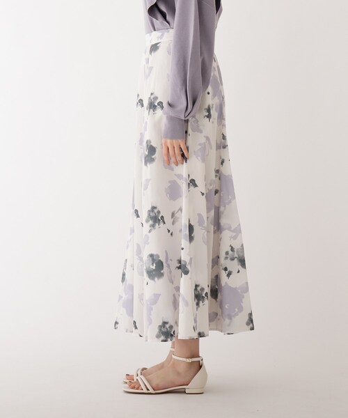 AG by aquagirl（エージーバイアクアガール）の「◆ニュアンス柄マキシフレアスカート（スカート・レディース・ライトパープル/ライトグリーン系・38/36）」の3枚目の写真