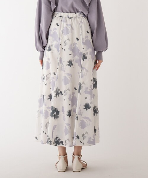 AG by aquagirl（エージーバイアクアガール）の「◆ニュアンス柄マキシフレアスカート（スカート・レディース・ライトパープル/ライトグリーン系・38/36）」の4枚目の写真