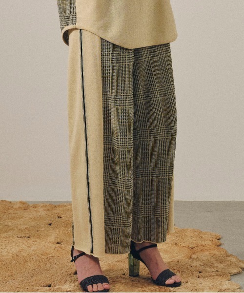 〈 TAN 〉 CHECKED&LINE PANTS TAN（タン）の「【TAN（タン）】チェックラインパンツ/CHECKED&LINE
