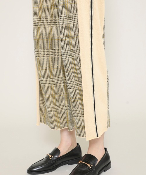 TAN（タン）の「【TAN（タン）】チェックラインパンツ/CHECKED&LINE