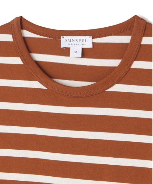 SUNSPEL(サンスペル)の「MEN’S Q82 LONG SLEEVE STRIPE(Tシャツ/カットソー・メンズ・ライトブルー/ダークオレンジ・SMALL/MEDIUM/LARGE/X-LARGE)」の11枚目の写真
