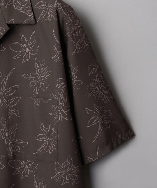 BEAUTY&YOUTH UNITED ARROWS(ビューティーアンドユースユナイテッドアローズ)の「【WEB限定】by オープンカラー パーム アロハシャツ(シャツ/ブラウス・メンズ・ベージュ/ダークグレー/ライム・L/S/M/XL)」の10枚目の写真