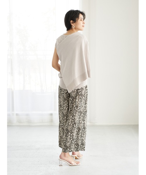 YECCA VECCA(イェッカヴェッカ)の「P.ミュルーズプリントスリットパンツ *(その他パンツ・レディース・ブラック/キャメル・FREE)」の16枚目の写真