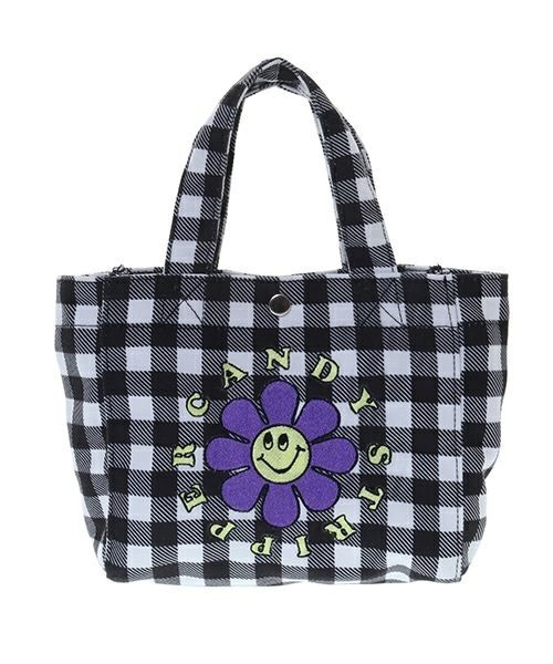 Candy Stripper（キャンディストリッパー）の「SUNNY FLOWER GINGHAM バッグ（ショルダーバッグ・レディース・ライトブルー/ブラック・FREE）」の10枚目の写真