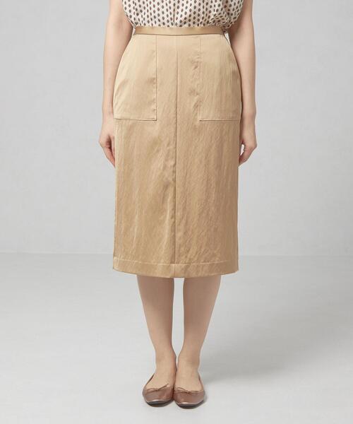 closet story（クローゼットストーリー）の「＜closet story＞□サテン ポケット タイトスカート -手洗い可能-（スカート・レディース・ライトグレー/ベージュ/ケリー・FREE）」の11枚目の写真