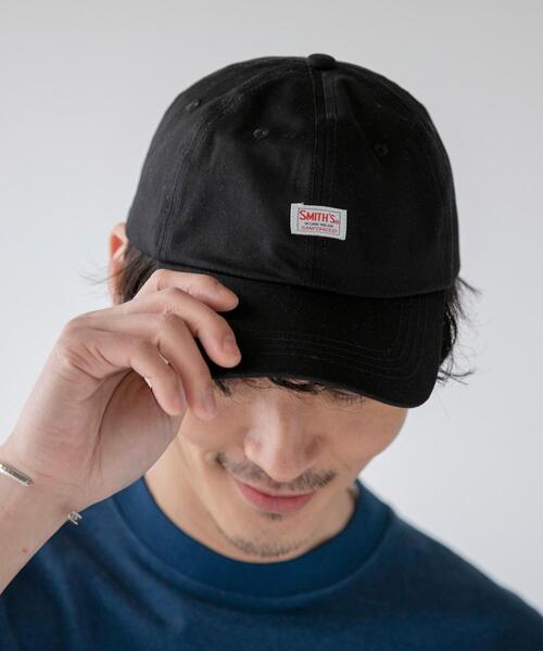 SMITH'S（スミス）の「SMITH’S(スミス)別注ロゴキャップ（キャップ・メンズ・ブラック/ベージュ・FREE）」の4枚目の写真