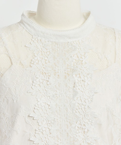 NOELA（ノエラ）の「シアーレースブラウス（シャツ/ブラウス・レディース・サックスブルー/オフホワイト/ブラック・FREE）」の22枚目の写真